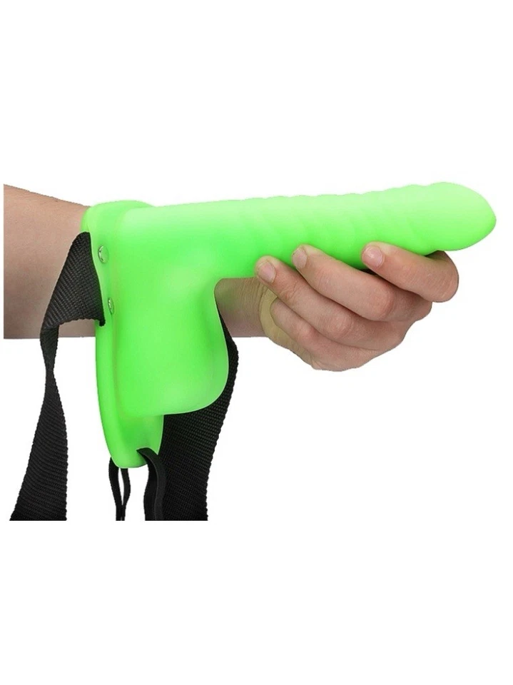 OUCH! SHOTS AMERICA Brilla en la Oscuridad Correa Hueca con Bolas Acanaladas 8”/21 cm Foto 4 de 4