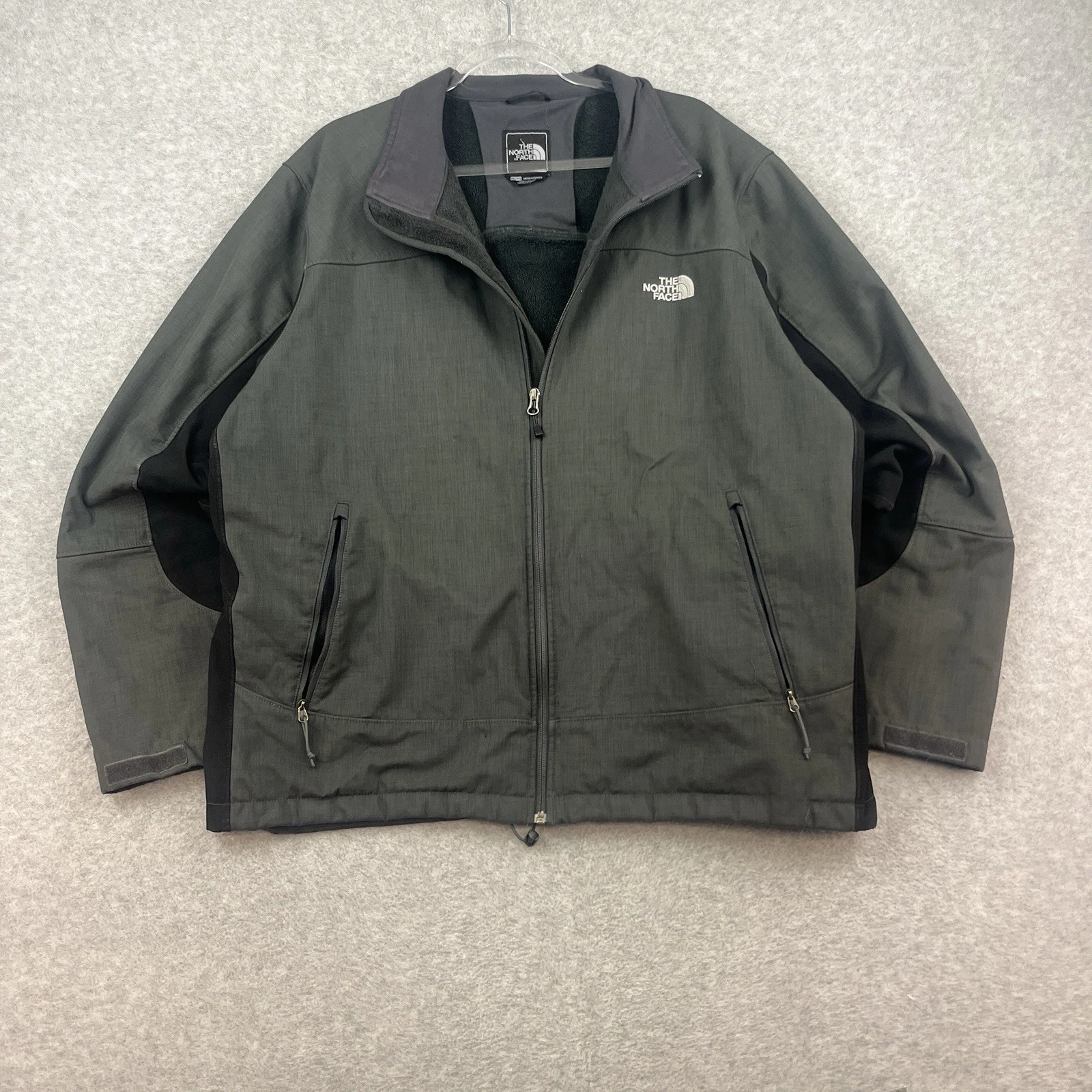 Men's The North Face Apex Chromium Thermal Jacket Gray/Black Men’s Size XXL