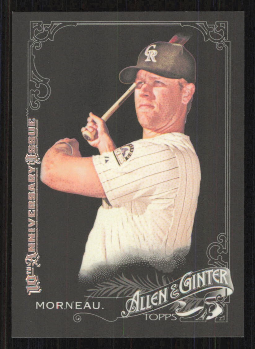 2015 Topps Allen & Ginter X JUSTIN MORNEAU Black card COLORADO ROCKIES #301