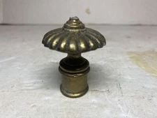 Vintage Brass Tone Lamp Finial Broken Tip