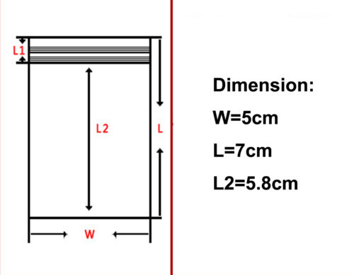 Lotto Sacchettini plastica chiusura ZIP Trasparente bag pochon borsa t - Bild 4 von 14