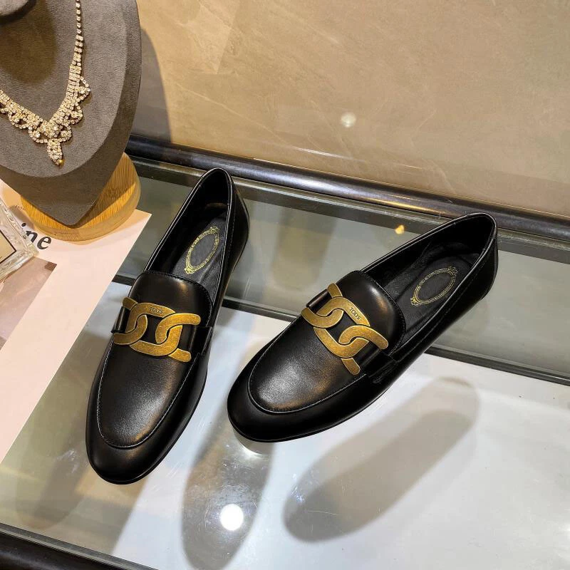 TOD’S Scarpe mocassini piatti donna rotondi per cuoio capelluto Tod's