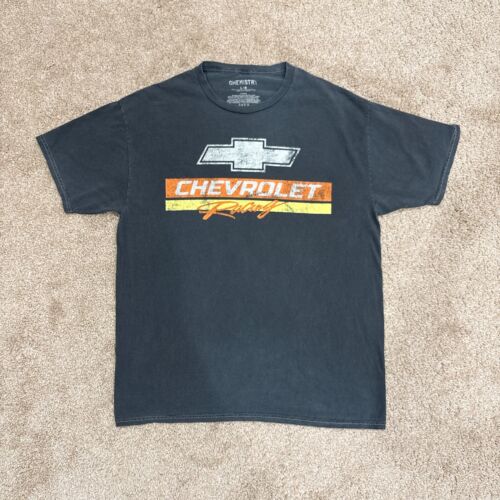Chevrolet Racing Vintage Style Graphic T Shirt Large