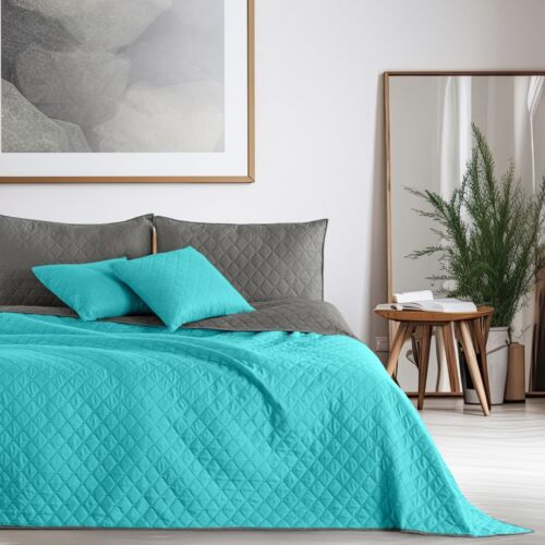 Tagesdecke Bettüberwurf Allzweckdecke Wohndecke Wendedesign Steppung 562 - Bild 18 von 25