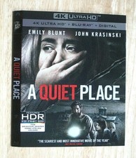 A QUIET PLACE, TRANSFORMERS LAST KNIGHT 4K Blu ray slipcover