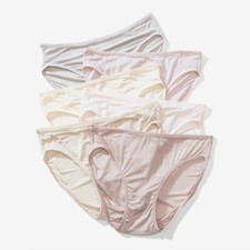 Lady 100 Silk Panties Underwear Briefs Lingerie Thin Low Waist Solid Soft Wear