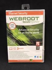 Webroot SecureAnywhere Internet Security w/ Antivirus New Sealed