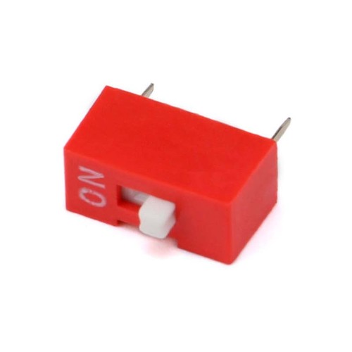 DIP DIL Toggle Switch Red Blue 1/2/3/4/5/6/7/8/9 Way Bits Position Pitch 2.54mm - Picture 3 of 6