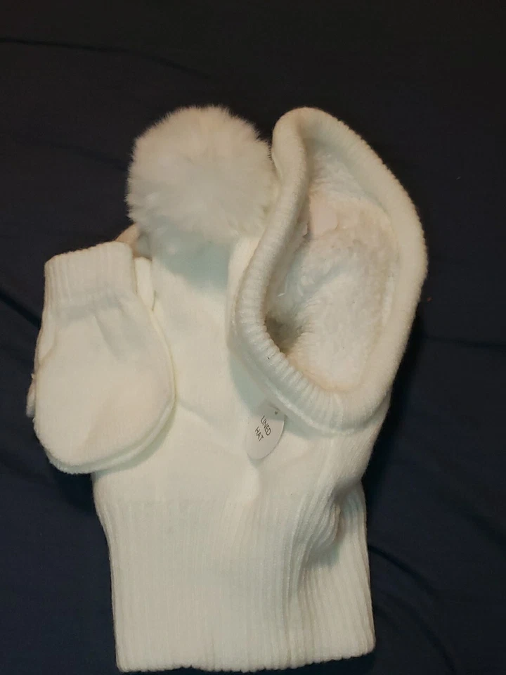 Conjunto de sombrero y manoplava forrado con pompón Koalababy Foto 2 de 4