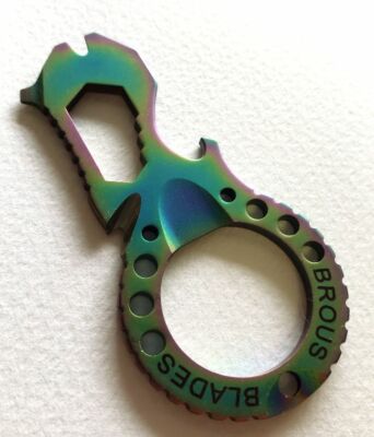 Brous Blades Multi-Tool Keychain Tricolor