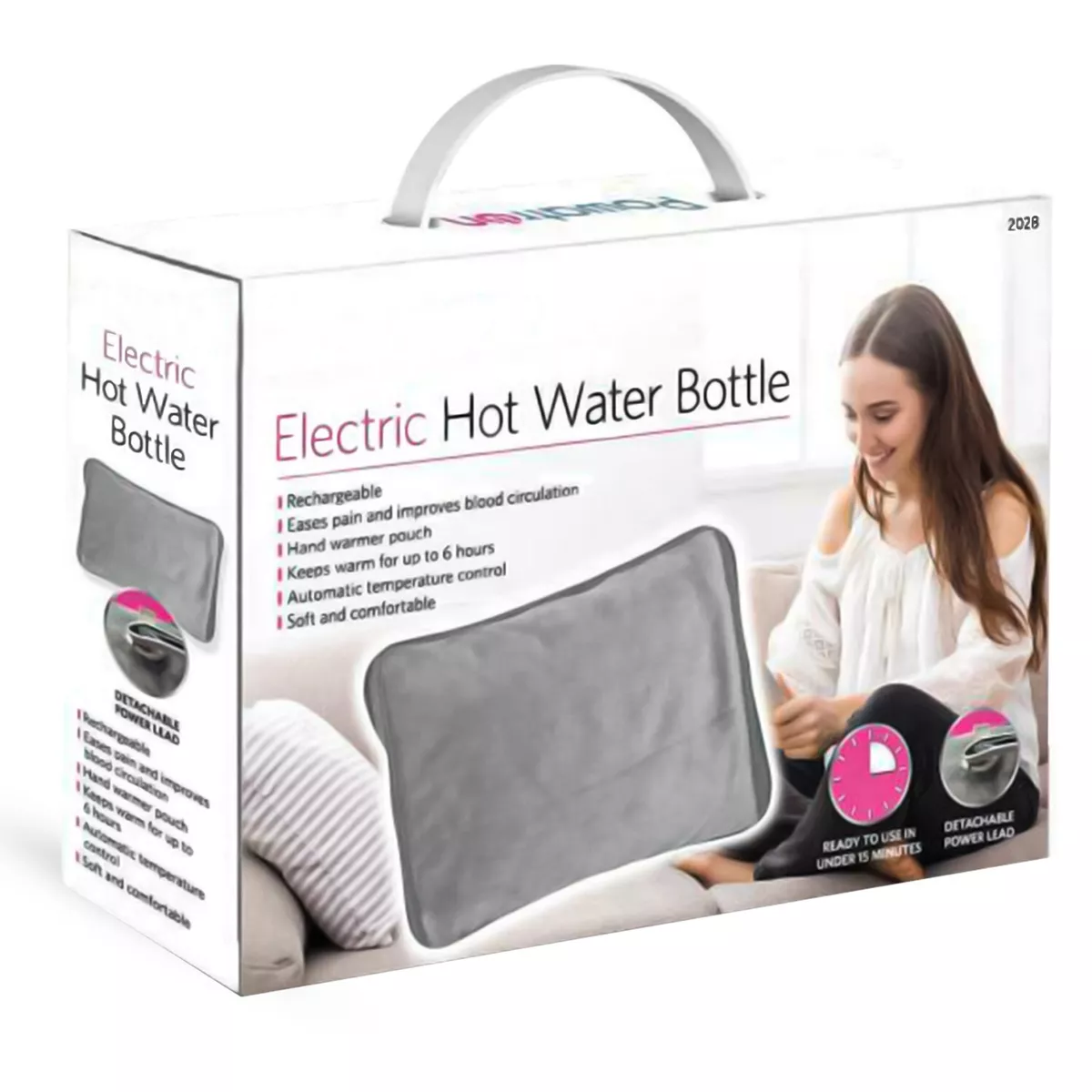 Happy Heat Electric Hot Water Bottle Rechargeable