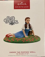 Hallmark Keepsake 2023 Wizard of Oz: UNDER THE POPPIES' SPELL Tree Ornament!