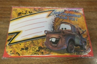 CARTE JOYEUX ANNIVERSAIRE DISNEY CARS - Photo 1/2