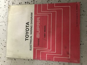 1987 TOYOTA SUPRA Electrical Wiring Diagram Troubleshooting Manual EWD