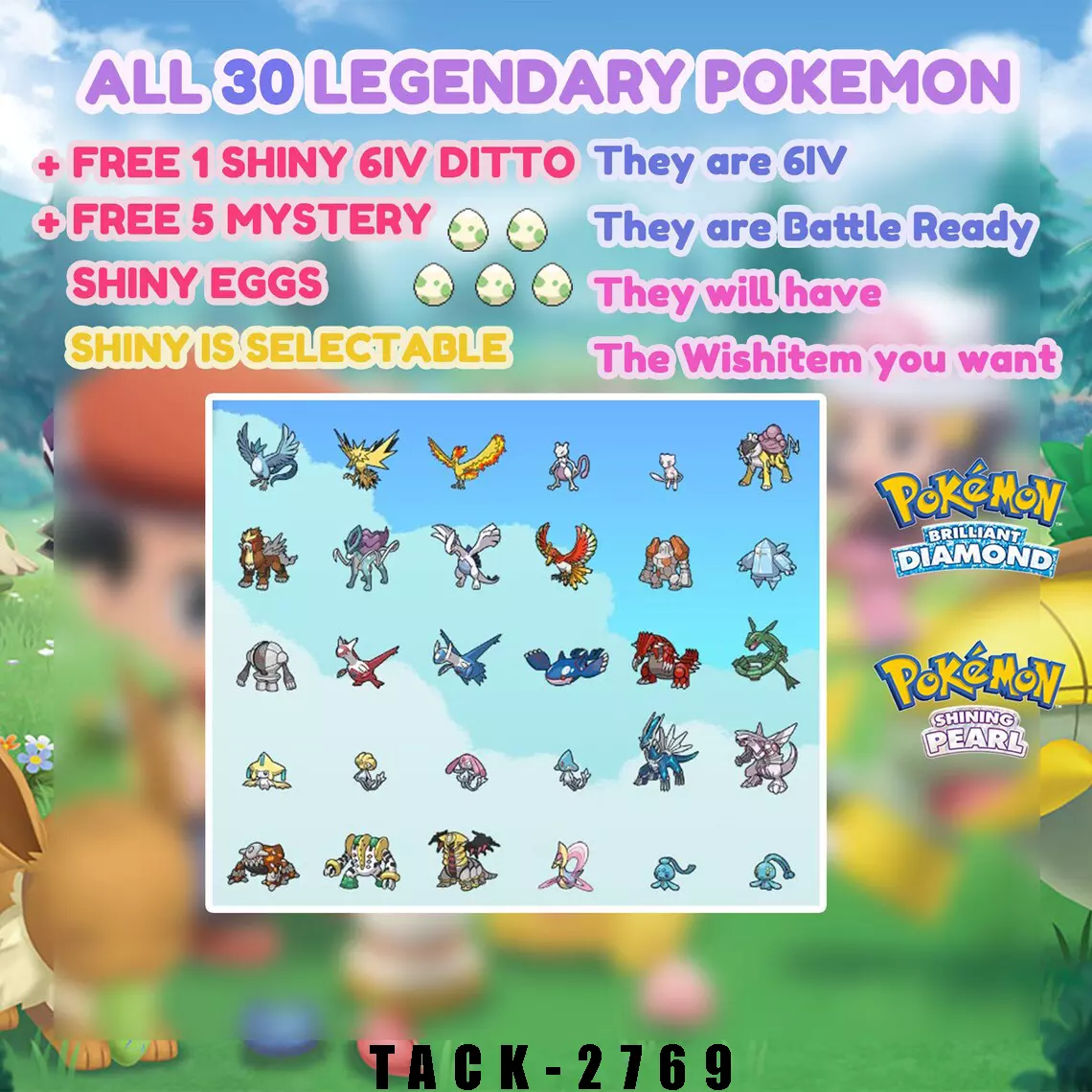 Pokémon Brilliant Diamond and Shining Pearl: All Exclusive Legendaries