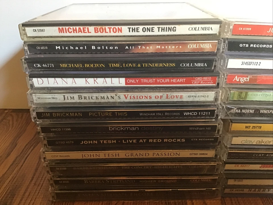 Lot Of 36 CDs Easy Listening Jazz Celine Dion John Tesh Jim Brickman Carly Simon - Image 2 of 4