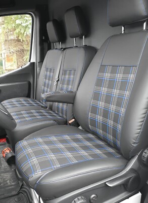Sitzbezüge nach Maß Premium Angepasst J8 Blau für Renault Master 1997 - 2010