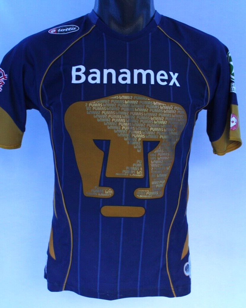 pumas unam jersey lotto 100% authentic size Small 2007-2008 T
