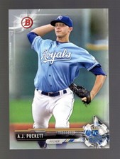 2017 BOWMAN SILVER BP4 A.J. PUCKETT RC 144/499 KANSAS CITY ROYALS