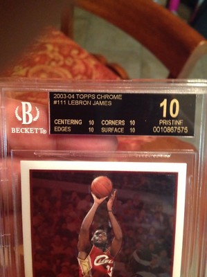 MASTERPIECE BLACK LABEL BGS 10 PRISTINE 2003 TOPPS CHROME