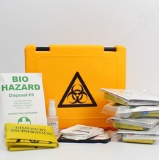Bio-Hazard Clean Up Disposal Kit in Box. 5 Applications for Body Fluid Spill.