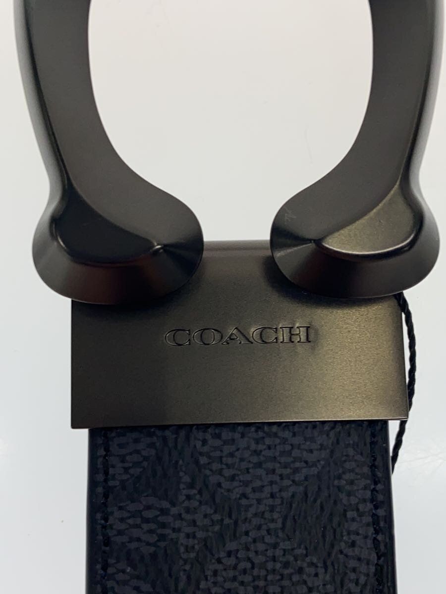 COACHベルト ブラック 公式】コーチアウトレット | シグネチャー バックル カット トゥ