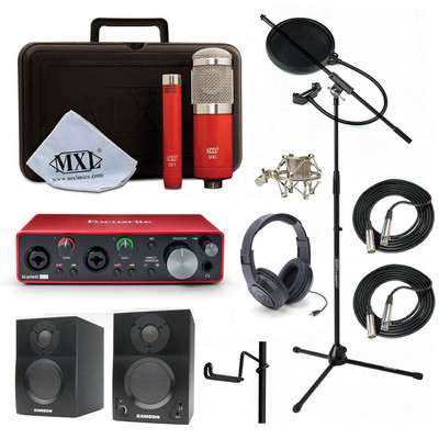 MXL 550/551R Focusrite Scarlett 2i2 3rd GEN Samson Media ONE BT3 Speakers