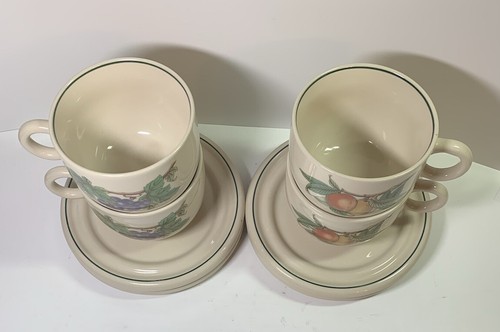 4 Noritake Epoch Wholesome Cups & Saucers E-211 2 3/4" Tall (2 Avb) - Picture 2 of 12