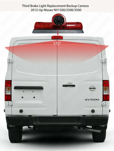 7" Monitor IR Reversing Rear View Backup Camera For Nissan NV 1500 2500 3500 Kit - Picture 6 of 12