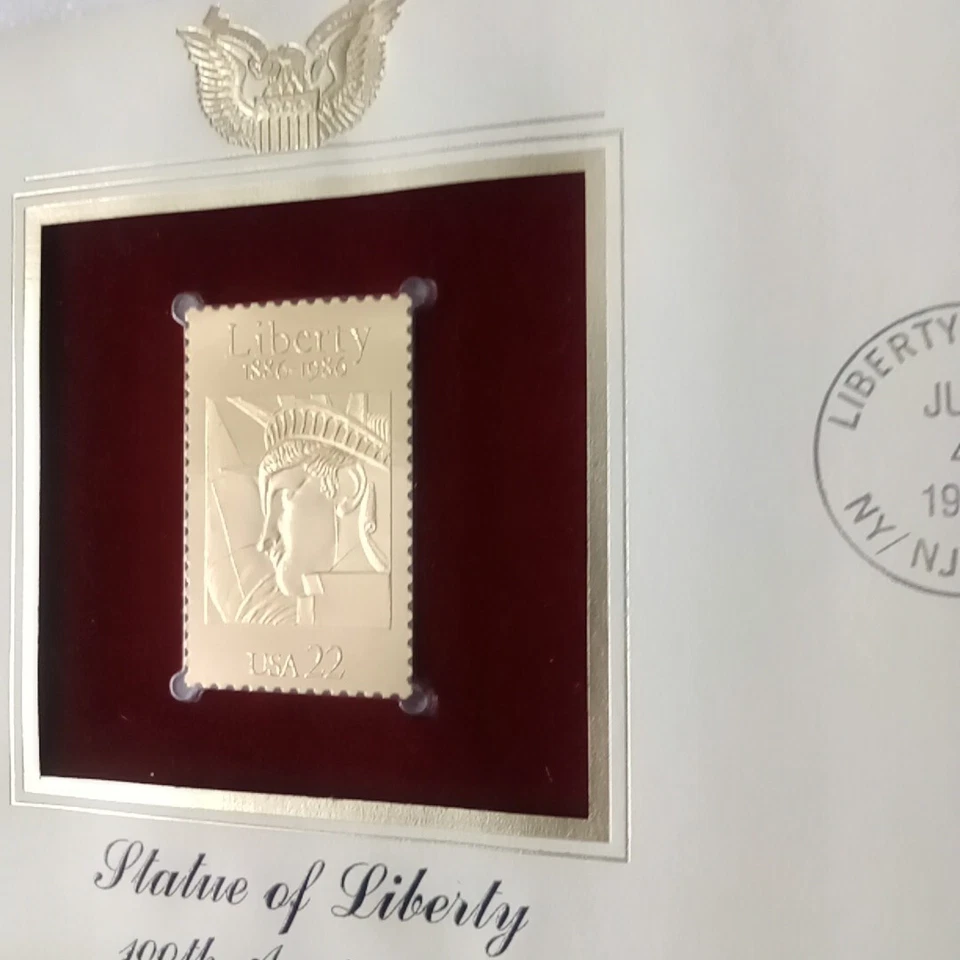 Golden Replicas United States Stamp 1986 Statue of Liberty 100th Anniversary - Image 2 of 4