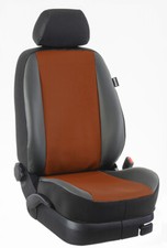 Audi A6 (C6 Typ 4F) Maß Sitzbezüge Schonbezüge Komplettset: Kunstleder/mokka/