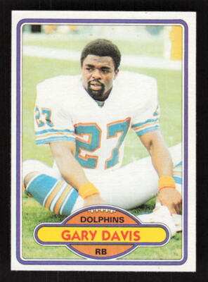 1980 Topps #262 Gary Davis Rookie Miami Dolphins