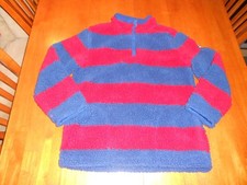 Gap Kids boys fleece size L large 10 blue red MINT cond pull over