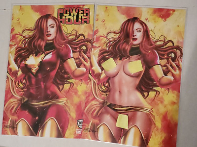 Power Hour 2 Red Phoenix Set Trade and Virgin Comics Elite Fernando Rocha