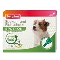 Beaphar Hund Zecken- + Flohschutz SPOT-ON FüR Kleine Hunde 3 X 1Ml Ab 12 Wochen