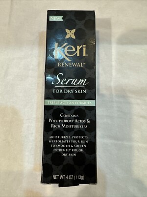 KERI RENEWAL TRIPLE ACTION SERUM DRY SKIN RELIEF MOISTURIZER FREE SHIPPING USA