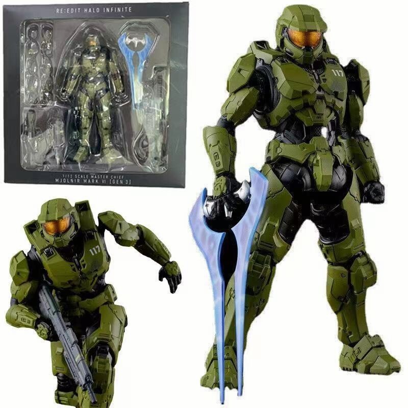 Halo 3 Master Chief Green Spartan 18cm Action Figure