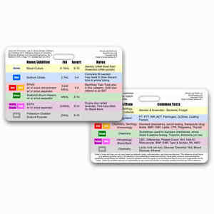 Vacutainer Tube Color Chart