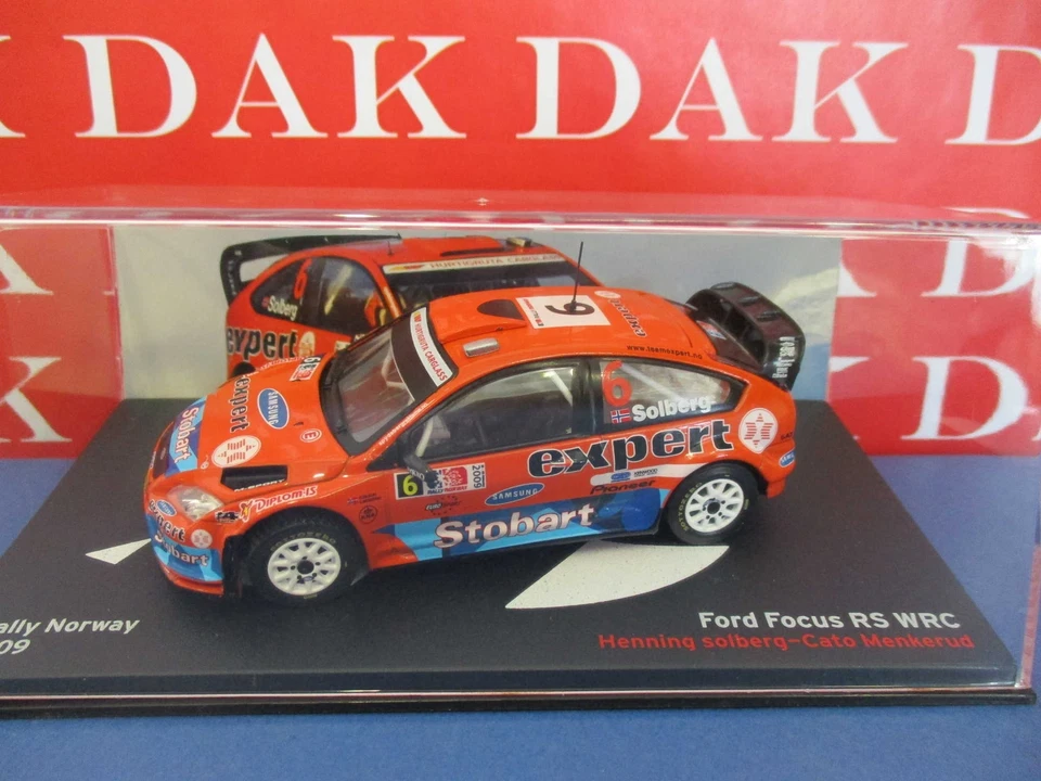 Die cast 1/43 Modellino Auto Ford Focus WRC Rally Norway 2009 H. Solberg - Immagine 4 di 4