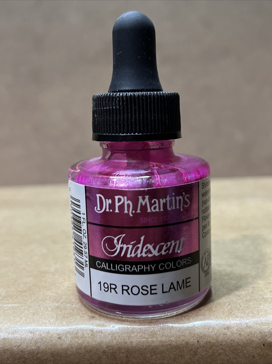 (未使用･未開封品)　Dr. Ph. Martin&#39;s Iridescent Calligraphy Color 1.0 oz Rose Lame (19R) 7z28pnb Iridescent Calligraphy Color, 1.0 oz, Rose Lame (19R) – Dr
