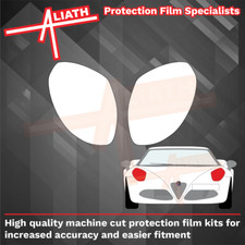 Fits Alfa Romeo 4C 13-21 CLEAR Headlights Stone Chip Guard Paint Protection Film