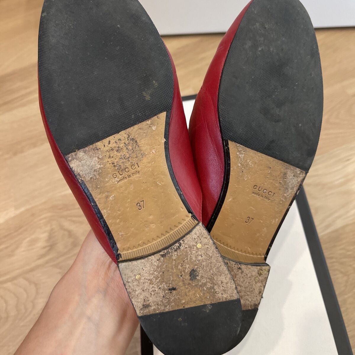 Gucci Princetown Mules Size 37 Hibiscus Red | eBay Gucci Princetown Mules Size 37 Hibiscus Red | eBay