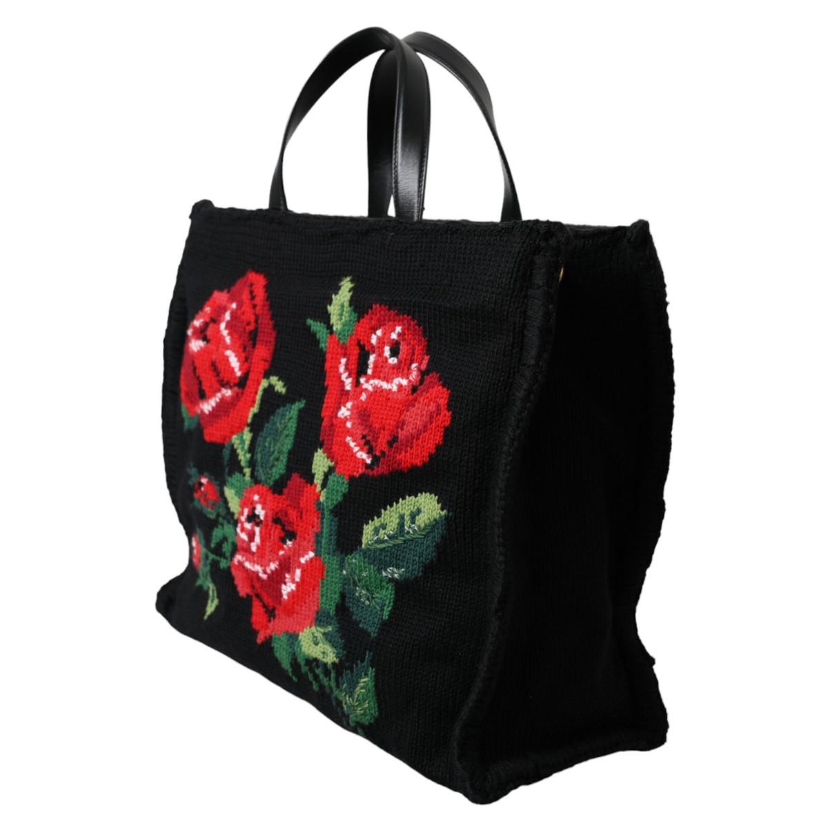 DOLCE & GABBANA Bag Black Cashmere Rose Embroidery Women DOLCE & GABBANA Bag Black Cashmere Rose Embroidery Women