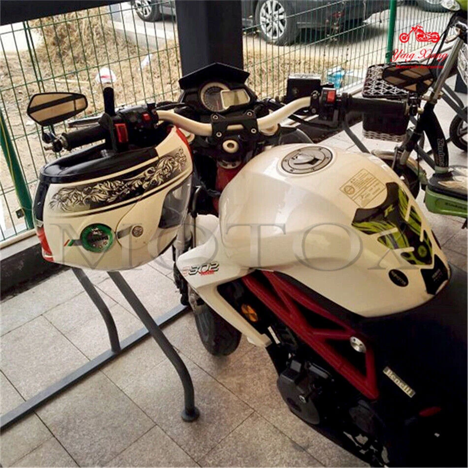 Espejos retrovisores laterales de extremo de manillar aptos para Kawasaki Ninja ZX7R ZX-6R ZX9R ZX10R Foto 4 de 4