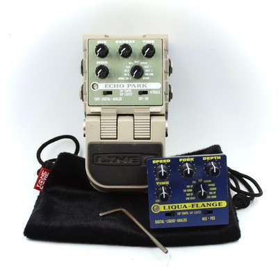 Line6 Echo Park Tonecore Delay With Liqua Flange Cartridge Guitar Effect Pedal