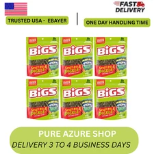 BIGS Vlasic Spicy Dill Pickle Flavored Sunflower Seeds (Pack of 6) 5.35 Oz