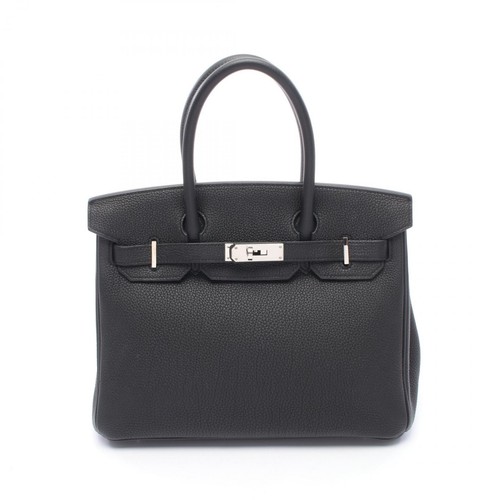HERMES Birkin 30 Handbag A Togo leather Black Used Women SHW