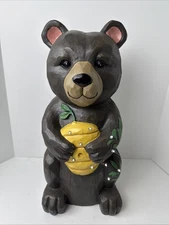 Plow & Hearth - Illuminated Honey Bear with Bee Hive LED
