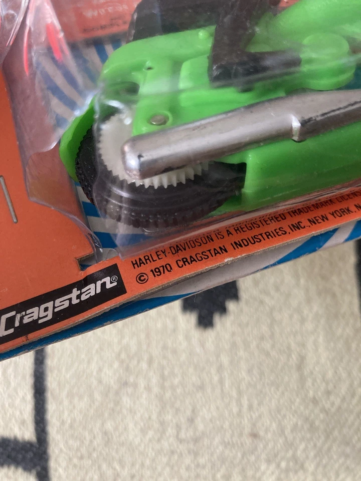 Motocicleta de colección Cragstan Spin Out Harley Davidson Deluxe Push 1970 RARA NUEVA Foto 2 de 4