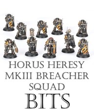 Warhammer Horus Heresy Astartes Space Marine MKIII Squad and Breacher Bits 2025